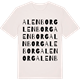 Vintage White t-shirt med Alenborg ordlek t-shirt