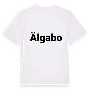 Älgabo fetstil t-shirt – ekologisk bomull t-shirt från Pinshirt