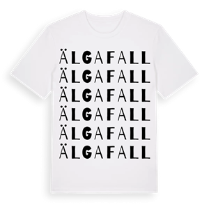 Älgafall ordlek t-shirt – ekologisk bomull t-shirt från Pinshirt