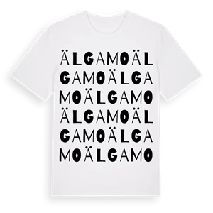 Älgamo ordlek t-shirt – ekologisk bomull t-shirt från Pinshirt
