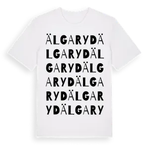 Älgaryd ordlek t-shirt – ekologisk bomull t-shirt från Pinshirt
