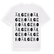 White t-shirt med Älgebo ordlek t-shirt