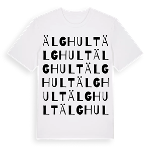 Älghult ordlek t-shirt – ekologisk bomull t-shirt från Pinshirt