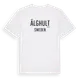 White t-shirt med Älghult i Sverige t-shirt