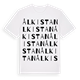 White t-shirt med Ålkistan ordlek t-shirt