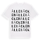 White t-shirt med Ållebäcken ordlek t-shirt
