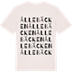Vintage White t-shirt med Ållebäcken ordlek t-shirt