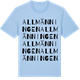 Blue Soul t-shirt med Allmänningen ordlek t-shirt