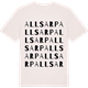Vintage White t-shirt med Allsarp ordlek t-shirt