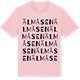 Pink Cotton t-shirt med Älmåsen ordlek t-shirt