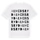 White t-shirt med Almensryd ordlek t-shirt