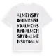 White t-shirt med Almensryd ordlek t-shirt