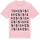 Pink Cotton t-shirt med Älmesås ordlek t-shirt