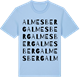 Blue Soul t-shirt med Almesberg ordlek t-shirt