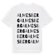 White t-shirt med Almesberg ordlek t-shirt