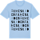 Blue Soul t-shirt med Älmesliden ordlek t-shirt