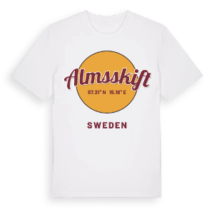 Almsskift cirkel t-shirt – ekologisk bomull t-shirt från Pinshirt