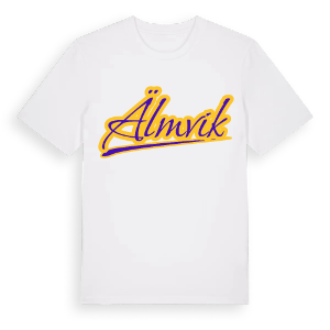 Älmvik baseball t-shirt – ekologisk bomull t-shirt från Pinshirt