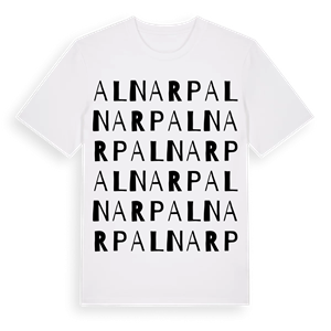Alnarp ordlek t-shirt – ekologisk bomull t-shirt från Pinshirt