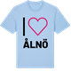 Blue Soul t-shirt med Jag älskar Ålnö t-shirt stort tryck