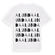 White t-shirt med Alunda ordlek t-shirt