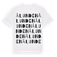 White t-shirt med Ålunden ordlek t-shirt
