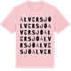 Pink Cotton t-shirt med Alversjö ordlek t-shirt