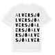 White t-shirt med Alversjö ordlek t-shirt