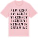 Pink Cotton t-shirt med Älviken ordlek t-shirt