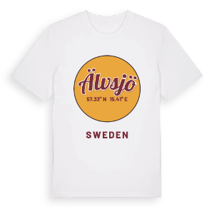 Älvsjö cirkel t-shirt – ekologisk bomull t-shirt från Pinshirt
