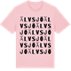 Pink Cotton t-shirt med Älvsjö ordlek t-shirt