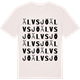 Vintage White t-shirt med Älvsjö ordlek t-shirt