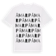 White t-shirt med Åmarp ordlek t-shirt