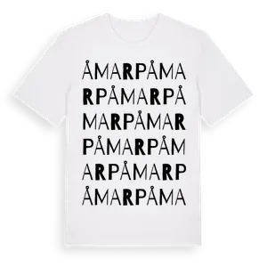Åmarp ordlek t-shirt – ekologisk bomull t-shirt från Pinshirt
