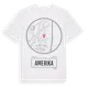 White t-shirt med Amerika t-shirt
