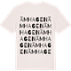 Vintage White t-shirt med Ämhagen ordlek t-shirt