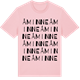 Pink Cotton t-shirt med Åminne ordlek t-shirt
