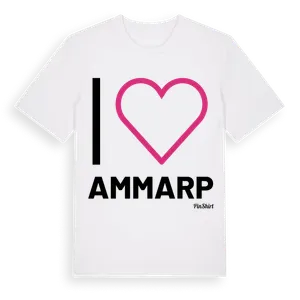 Jag älskar Ammarp t-shirt stort tryck – ekologisk bomull t-shirt från Pinshirt