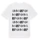 White t-shirt med Ammarp ordlek t-shirt