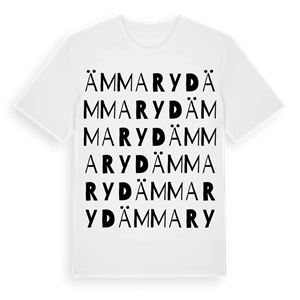 Ämmaryd ordlek t-shirt – ekologisk bomull t-shirt från Pinshirt