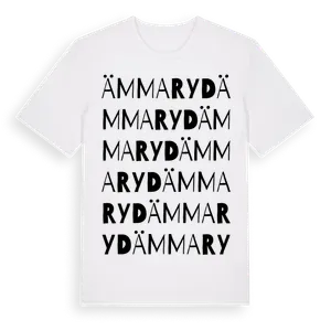 Ämmaryd ordlek t-shirt – ekologisk bomull t-shirt från Pinshirt
