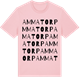 Pink Cotton t-shirt med Ammatorp ordlek t-shirt