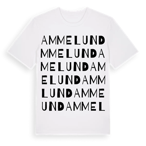 Ammelund ordlek t-shirt – ekologisk bomull t-shirt från Pinshirt