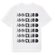 White t-shirt med Ammelund ordlek t-shirt