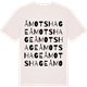 Vintage White t-shirt med Åmotshage ordlek t-shirt