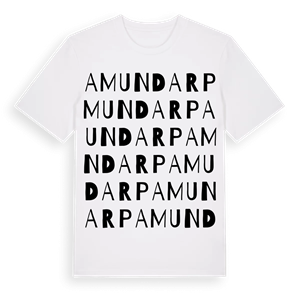 Amundarp ordlek t-shirt – ekologisk bomull t-shirt från Pinshirt