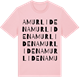 Pink Cotton t-shirt med Amurliden ordlek t-shirt