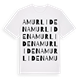 White t-shirt med Amurliden ordlek t-shirt