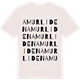 Vintage White t-shirt med Amurliden ordlek t-shirt