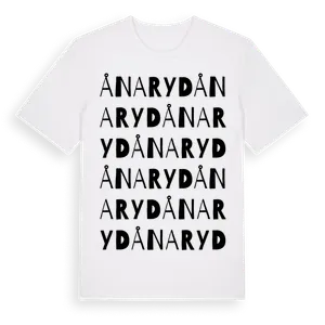 Ånaryd ordlek t-shirt – ekologisk bomull t-shirt från Pinshirt